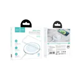 CARICABATTERIE WIRELESS HOCO 15W + CAVO USB-C CW6 PRO BIANCO