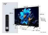 TCL P7K Serie Smart TV QLED 4K 75" 75P7K, Dolby Vision - Atmos, HDR10+, Google TV