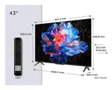 TCL 43P6K P6K Serie Smart TV 4K Ultra HD 43" Dolby Audio, HDR10+, Google TV