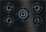 Electrolux EGG75372K Piano Cottura 75CM 5 Fuochi Vetro Nero Ghisa