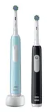 Oral-B Pro 1 PRO1CRSDUO spazzolino elettrico Adulto Spazzolino rotante-oscillante Nero Turchese Bianco