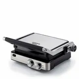 Ariete 1918 Grill & Taste Griglia Elettrica Piastre Antiaderenti removibili basculanti apertura 180° 5 Temperature 2000 Watt Acciaio Inox
