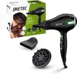 Imetec 11657 Asciugacapelli 1400w Con Diffusore Eco Technology