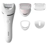 Philips BRE710/00 Serie 8000 Epilatore Wet & Dry con 5 accessori bianco