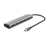 Trust Halyx USB 3.2 Gen 1 (3.1 Gen 1) Type-C Argento HUB USB