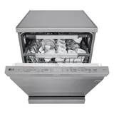 LG QuadWash DF587HVS Lavastoviglie libera installazione Serie 5, Classe A-10%, 14 coperti Vapore, Wi-Fi, Grigia
