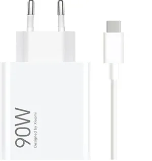 CARICABATTERIE DA RETE 90W XIAOMI BHR07ZBEU COMBO + CAVO USB-C WHITE