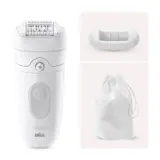 Braun Epilatore Elettrico Silk-�pil Wet-Dry SE5011 Bianco
