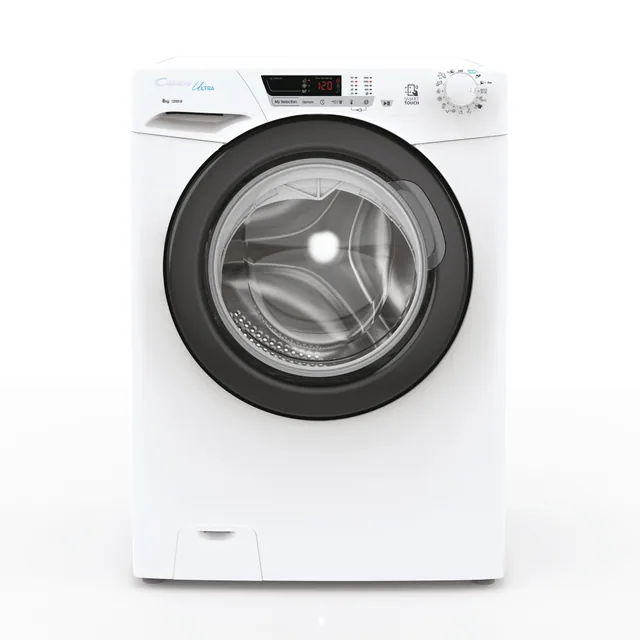Candy Ultra , Lavatrice Carica Frontale 8 KG, Classe B, 1200 giri, Bianco, Wi-Fi, Ciclo Igiene, HCU1282DWB4/1-S