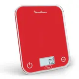Moulinex BN50U3 bilancia da cucina Rosso Superficie piana Rettangolo Bilancia da cucina elettronica