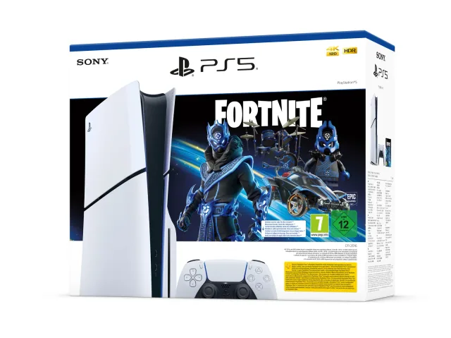 PS5 Console Disk Slim 1TB White +Fortnite Voucher Edition