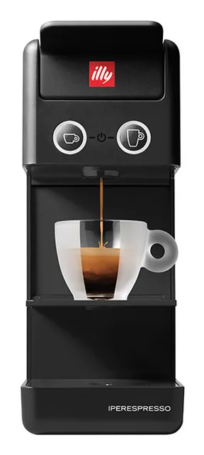 illy Caffe' Macchina da Caffe' a Capsule Iperespresso Y3.3 Nero + 108 Capsule INTENSO