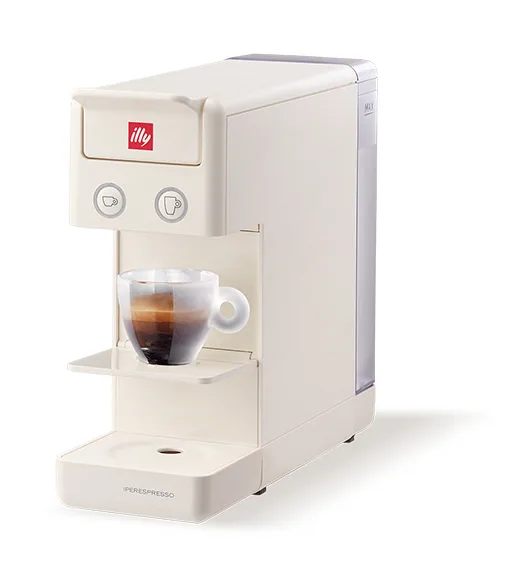 illy Caffe' Macchina da Caffe'  a Capsule Iperespresso Y3.3 Bianco + 54 Capsule INTENSO