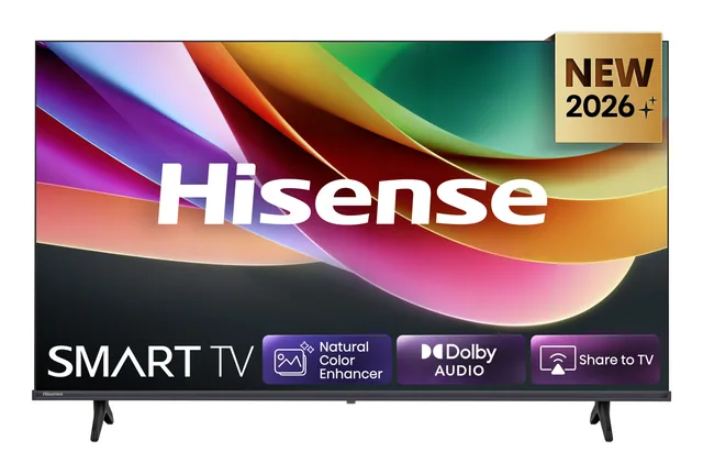 Hisense Smart TV 32" HD Ready 32A4S, 60Hz, DTS Virtual X, VIDAA OS con 1000+ APP, Game Mode, Wifi, AirPlay2, Works with Alexa, lativù