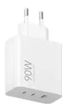 CARICABATTERIA DA RETE 90W XIAOMI BHR087MEU 2 USB-C + USB-A WHITE