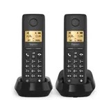 CORDLESS GIGASET BASIC 100 DUO CON VIVAVOCE BLACK
